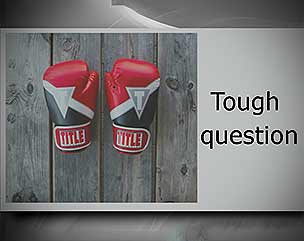 Public speaking. Tough questions