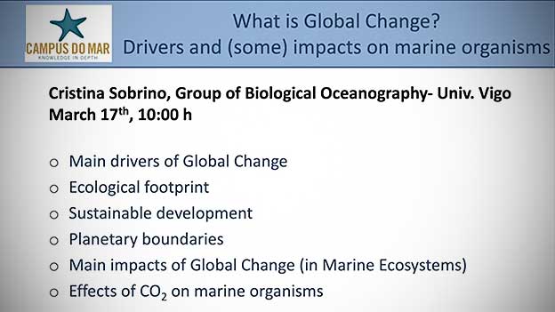 Global Change and effects on marine organisms